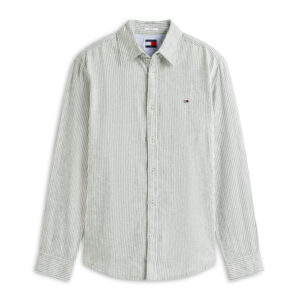 TJM Reg Linen Mix Strp Shirt Ext